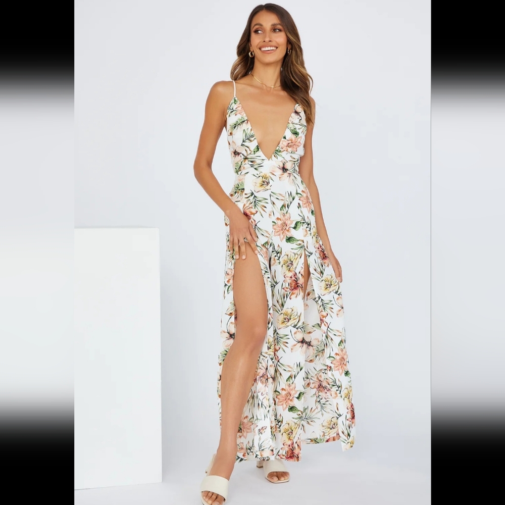Hello Molly - Want You More Floral Jumpsuit/Size 8AU - Picture 4 of 6